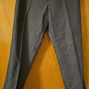 LOFT Dark Blue Denim-Textured Pants